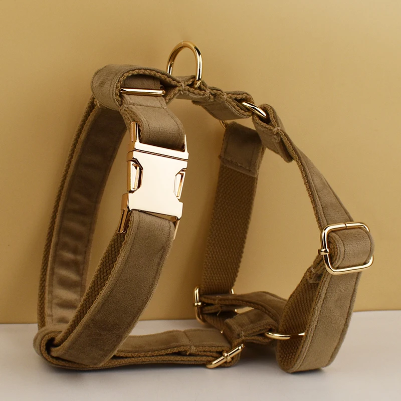 Robustes Hundegeschirr aus Metall, Hochwertig mit Leine, DIY Verstellbares Hundegeschirr-Leinen-Set für Hunde – Detail 9