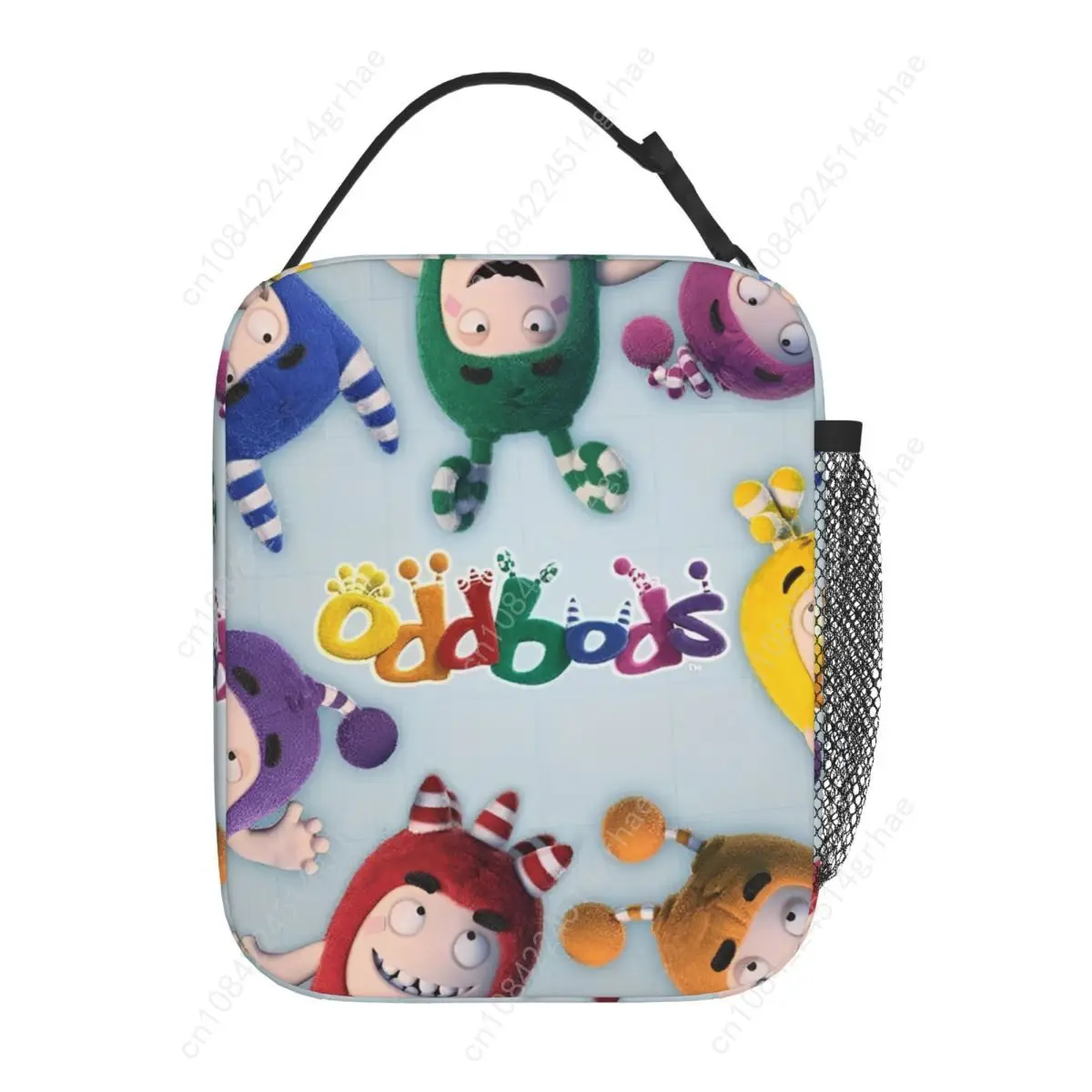 Oddbodes Anime Bubble Trouble Merch Insulated Lunch Bag For Travel Food Storage Bag Portable Cooler Thermal Lunch Boxes