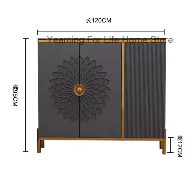 خزائن غرفة المعيشة الصناعية الاسكندنافية الفاخرة البسيطة الحديثة وظيفة التخزين خزانة أدراج عرض أثاث Woonkamer Kasten #2