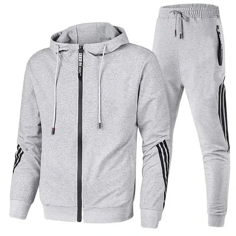 Conjunto de jogging casual pour hommes, vestes a glissière d outdoor, pantalons de survêtement, sudadera con capucha Smile, ol