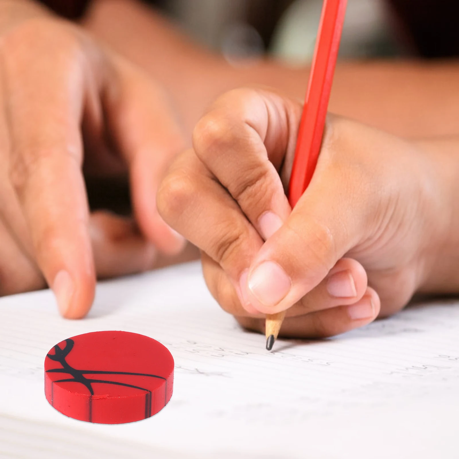 50 قطعة ممحاة كروية قرطاسية محايات قلم رصاص لملحقات مدرسية صغيرة مقاومة للاهتراء للطلاب Tpr