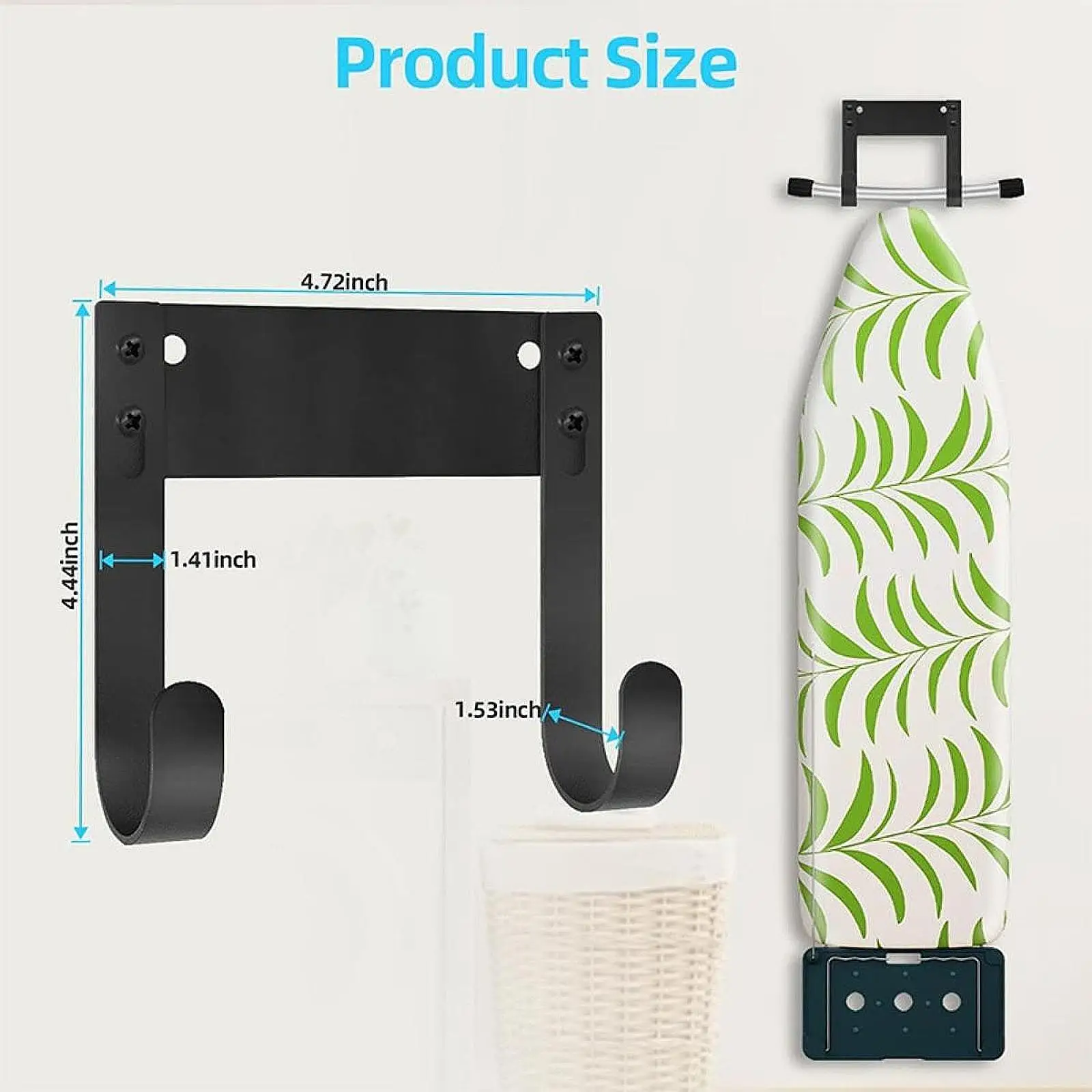 

Настенное крепление, вешалка для гладильной доски, органайзер, декор, декоративный, многофункциональный, с