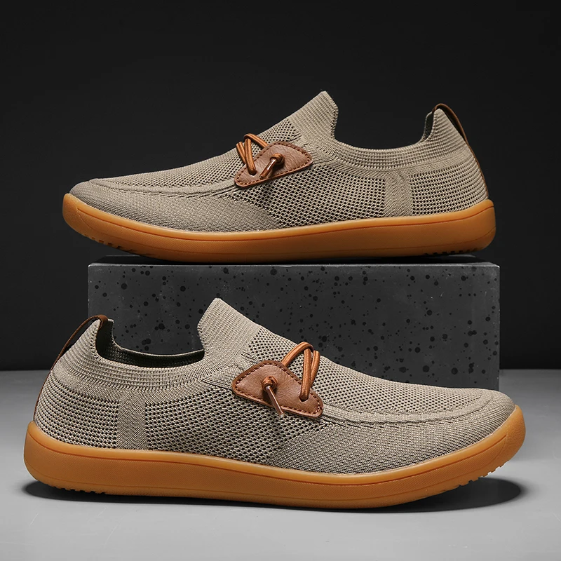 New Spring Men Casual Shoes Wide Toe Soft Loafers Comfortable Men\'s Driving Shoes Quality Mesh Flat Moccasins Men\'s Sneakers