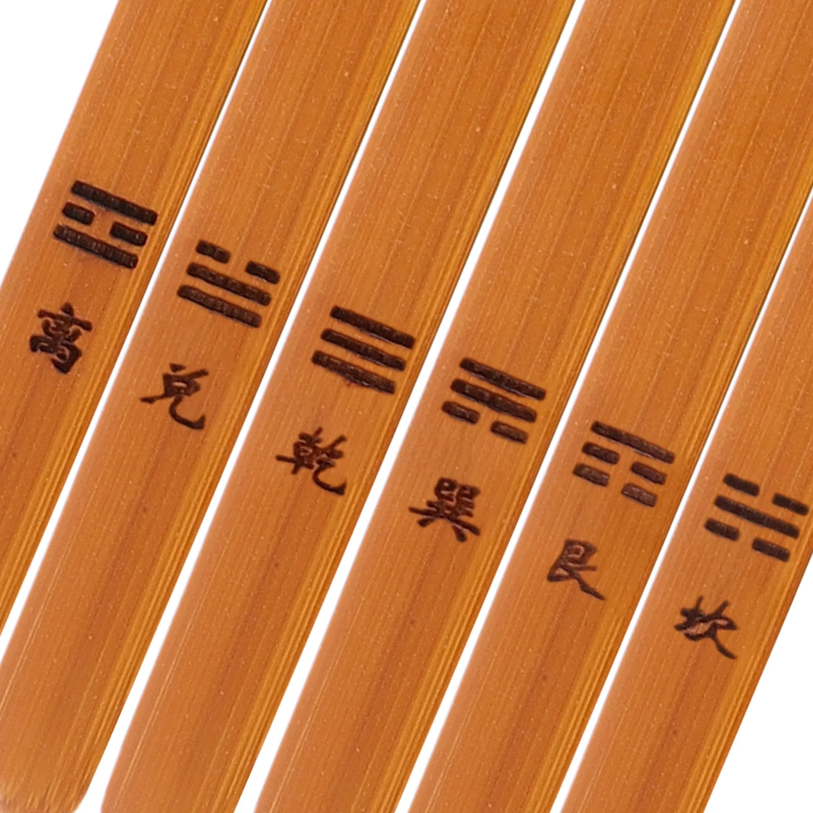 Strumento esagramma Antico cinese Divinazione Bastoni della fortuna Puntelli di scena Secchio da gioco in bambù