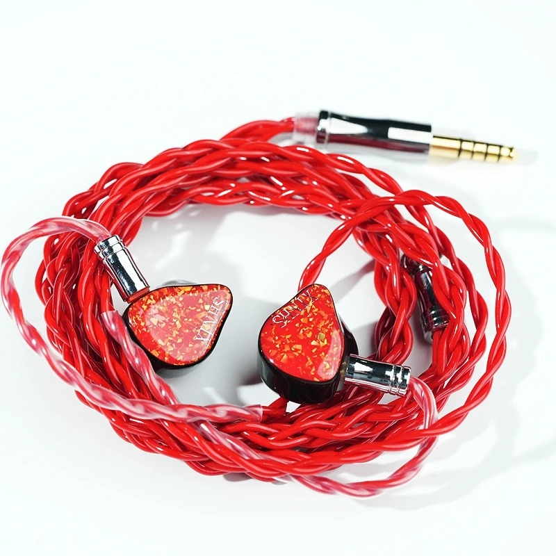 XINHS HS12 Ignis 2DD Kabelgebundene HIFI In-Ear-Kopfhörer 3,5mm/4,4mm Klinkenstecker Musik-Monitoring Gaming-Ohrhörer High-Fidelity-Sound