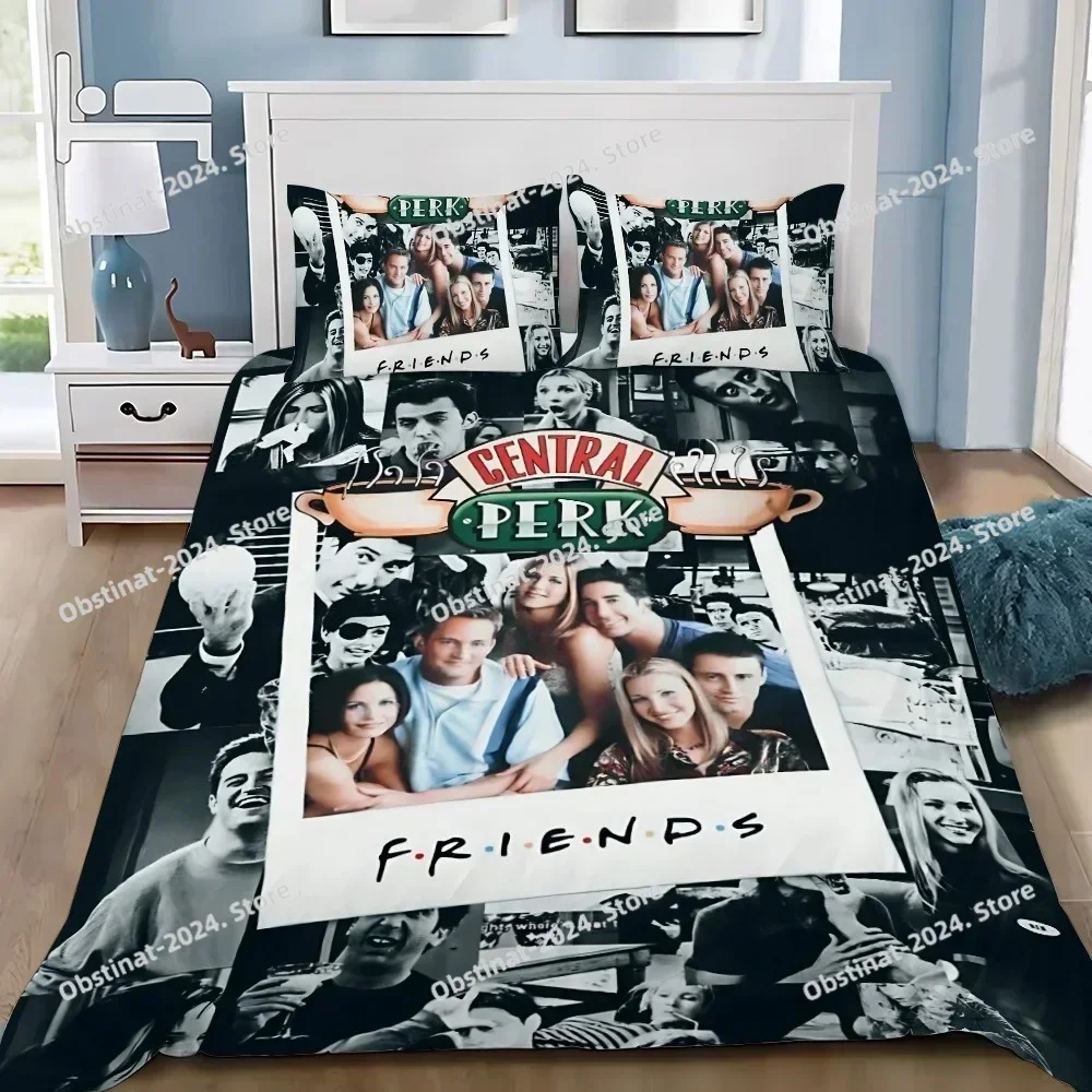 Tv Show Duvet Cover Pillowcase Bedding Set Adult Boy F-Friends Girl Bedroom Decoration Children Gift Single Double Large Size
