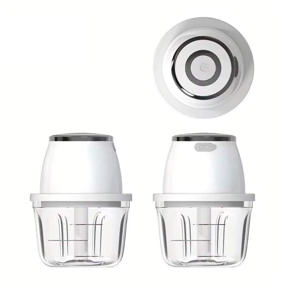 

Garlic Masher Portable Electric Garlic Chopper Cordless USB Charging Food Processor Sturdy Mini Vegetable Grinder Kitchen Use