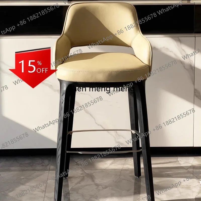

Q181 Restaurant Bedroom Bar Stools Leather Adjustable Wishbone Hairdressing Barstools Aesthetic Kitchen Banqueta Trendy Furnitur
