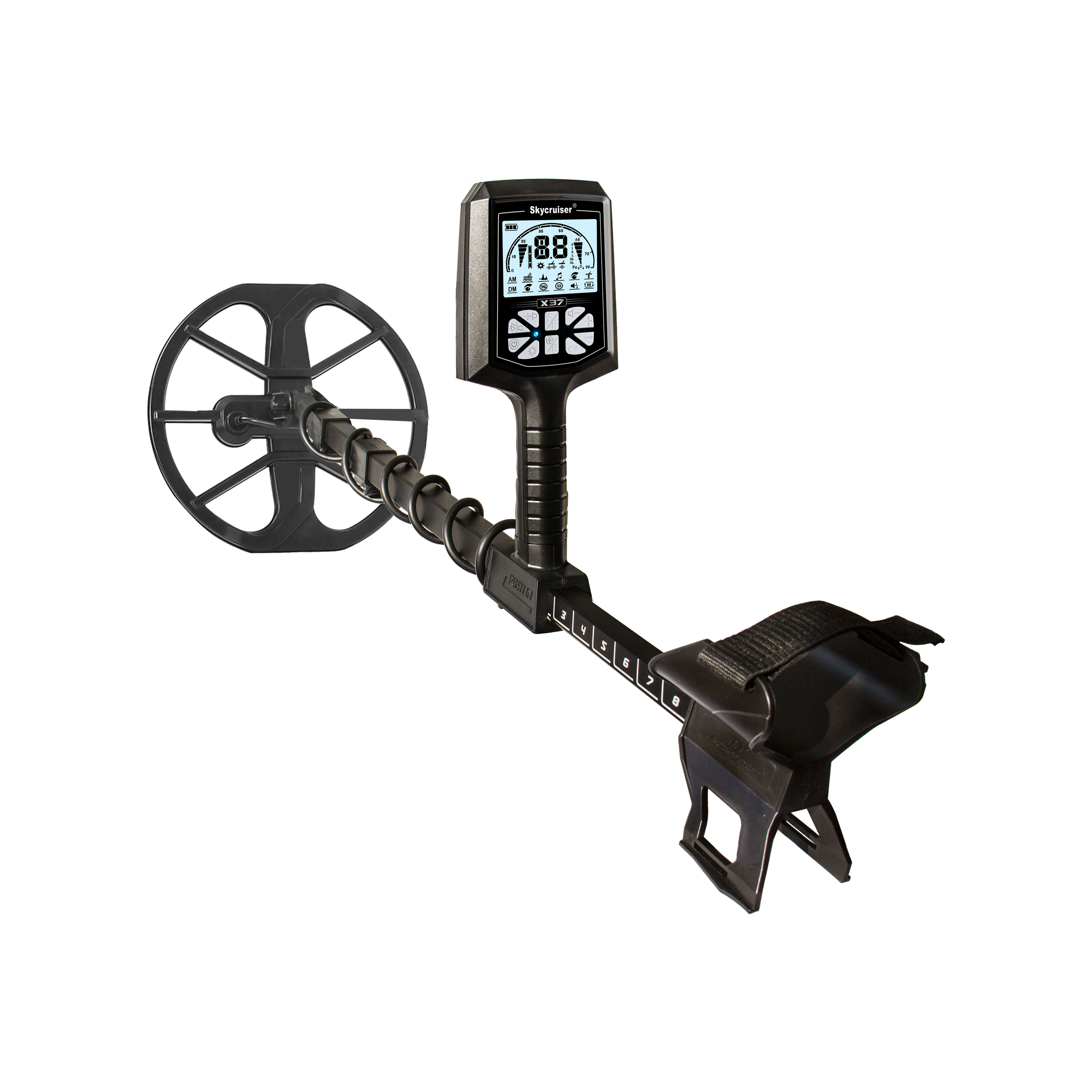 New Long Range 5 Meters Deep Metal Detector X37 PRO Underground Gold Detector