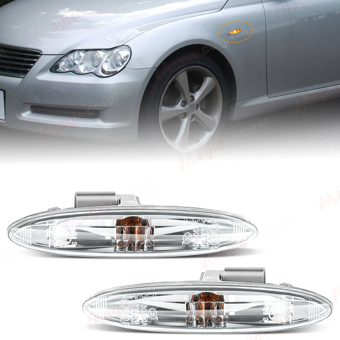 

Габаритный фонарь на боковое крыло автомобиля для Toyota Reiz Mark X Crown Highlander для Lexus ES240 GS300 IS250, указатель поворота 81730-30131