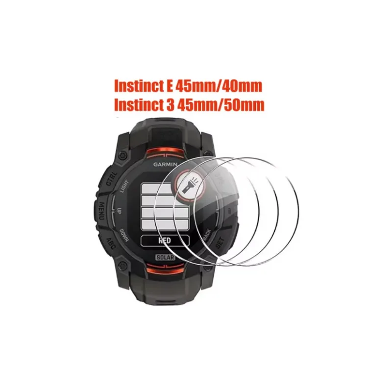 Soft TPU Film Screen Protector Tempered Glass For Garmin Instinct 3 2 2S E 40mm/45mm/50mm Crossover Anti-Scratch Cover