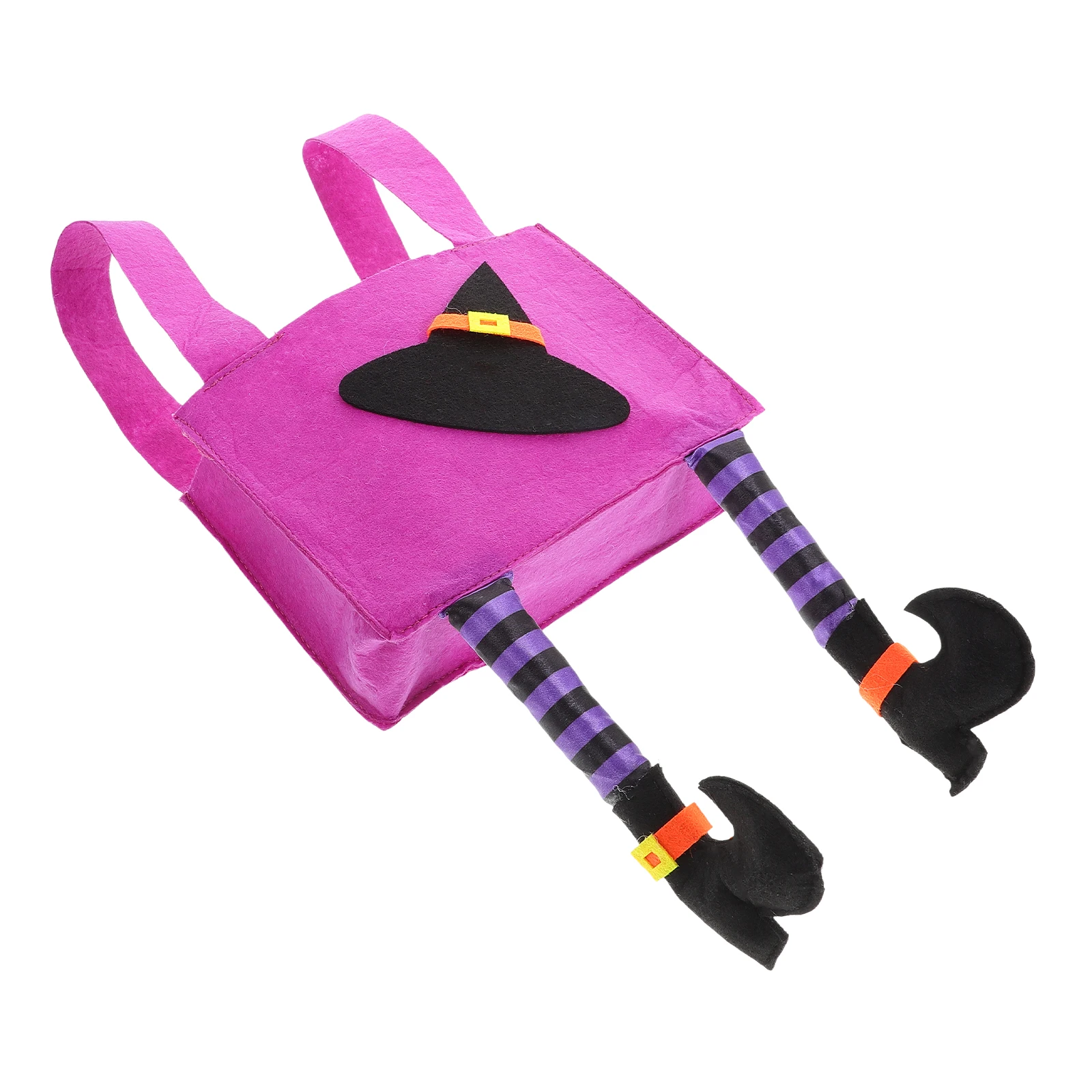 

1PCS Cartoon Witch Candy Bag Black Halloween Tote Car Seat Back Hanging Storage ganizer Trick Treat Basket