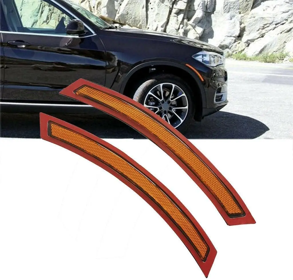 

Amber Side Marker Lights left and right side - Compatible with 2014-2017 BMW F15/F85 X5 Models Best Value Car Parts