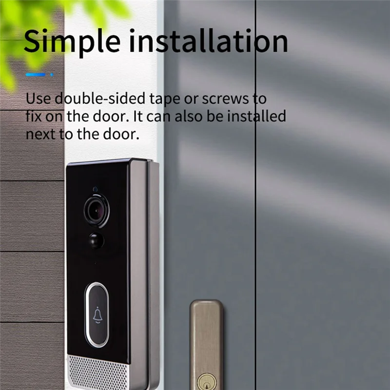 ABVO-Tuya Smart Home Doorbell กล้องกันน้ํา Wifi Video Intercom 1080P การรักษาความปลอดภัยกลางแจ้ง Two Way Audio