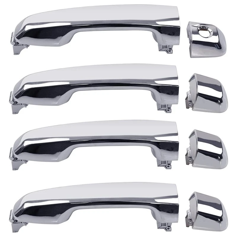 HOT-4 PCS Exterior Door Handle Set For Lexus GX460 And Toyota 4Runner, Front Rear Left Right Outer Door Handle,4 PCS Exterior
