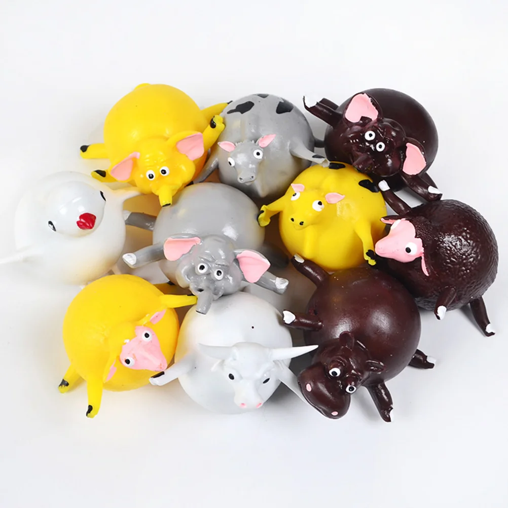 5 PCS Blowing Animal Toy Kids Toys Inflatable Lovely Vent Slow Rebound