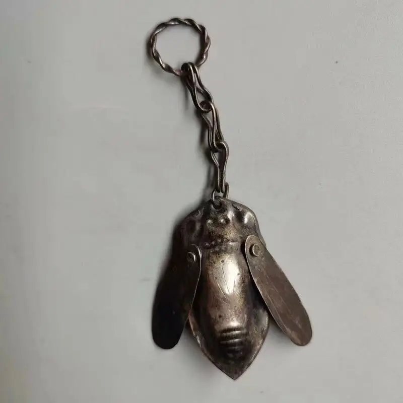 Chinese cicada pendant cicada car key chain antique collection