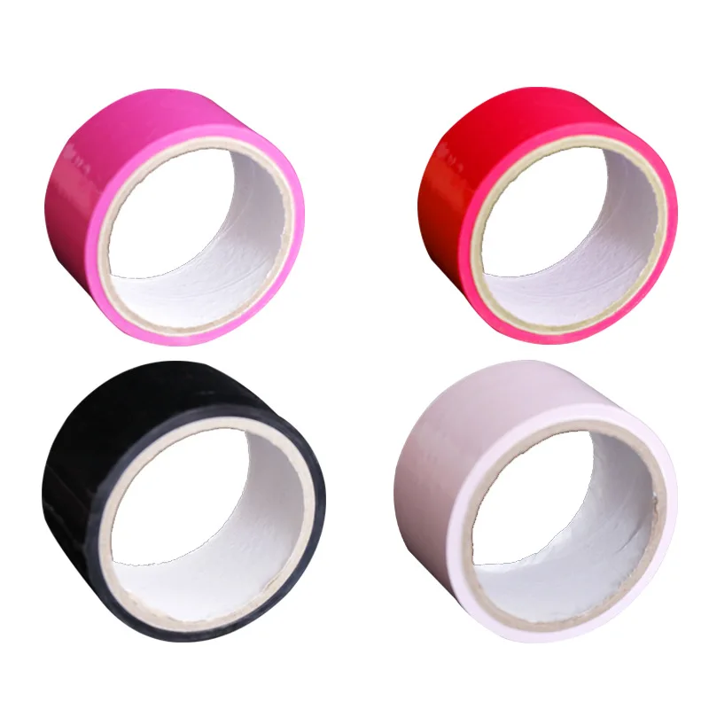 BDSM Electrostatic Binding Tape PU Hollow Solid Ball Mouth Gag Harness Adult Play Restraint Kit Erotic Accessory view 2