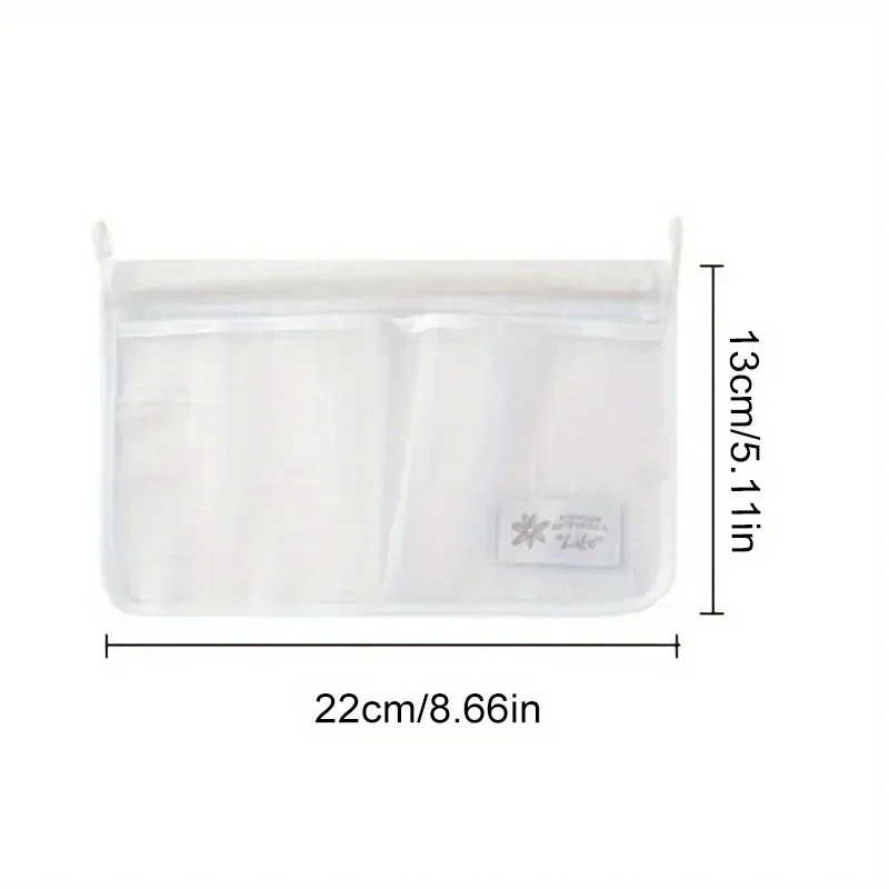 1pc Refrigerator storage hanging bag, mesh , fabric hanging style bathroom storage mesh bag, seasoning bag,