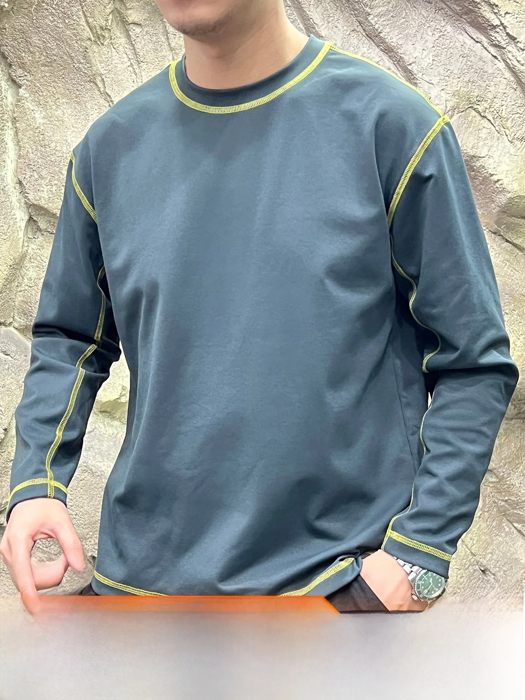 Tech Fabric Quick Dry Loose Fit Long Sleeve T-Shirt Unisex Outdoor Cycling Base Layer Shirt Cloud Sensation Comfortable Base Tee