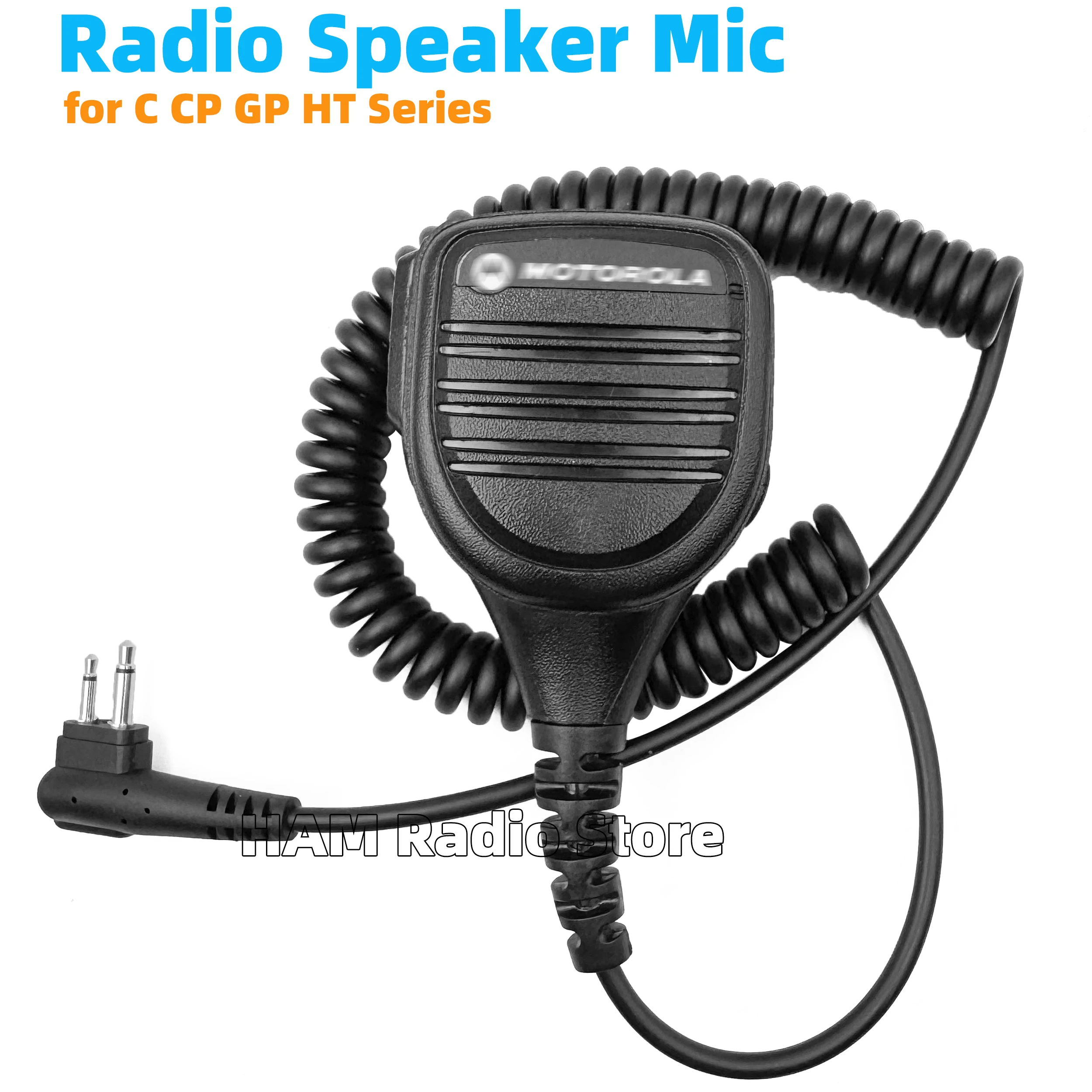 Motorola Radio Microphone With 3.5MM Headphone Jack 2-Pin Speaker Mic for DP1400 DEP450 EP350 R2 CP040 GP300 GP88S CP140 CP160
