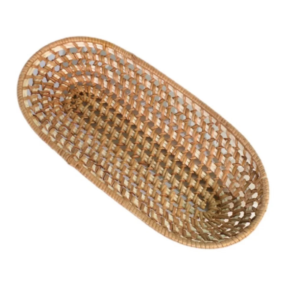 

Cutlery Storage Basket Premium Material Kitchen Holder Tableware Snacks Woven Bread Household ganizer Practical Portable