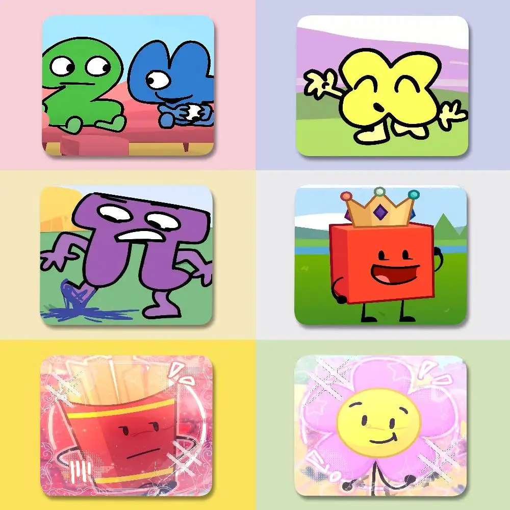 Bfdi Battle For Dream Island Mouse Pad Small Office Table Mats Computer Accessories Washable Non-slip Rubber With Precision