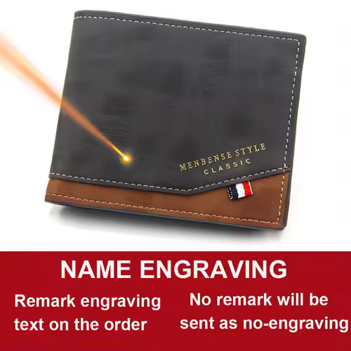 Free Name Engraving Men Wallets Slim Coin Pocket Photo Holder New Short Small Male Wallet Card Holder Frosted Leather Men Purses - Image 7
