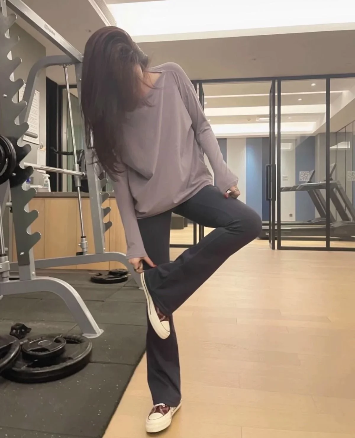 

Yoga Pants Loose Women Neutral Couple Elasticated Stripes Fit Cooling Draping Bohemian Joggings Exercise Khaki Camel Navy Anti