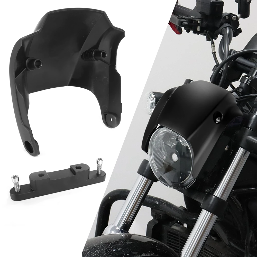 

Motorcycle Gloss Black Short Front Mask Headlight Fairing Cover For Harley V-Rod Night Rod Muscle 2002-2011