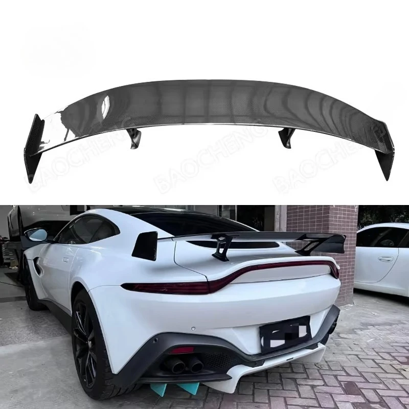 

For Aston Martin Vantage 2020-2023 Upgrade to F1 Style High Quality Dry Carbon Fiber Rear Wing Spoiler Body Kit Car Parts