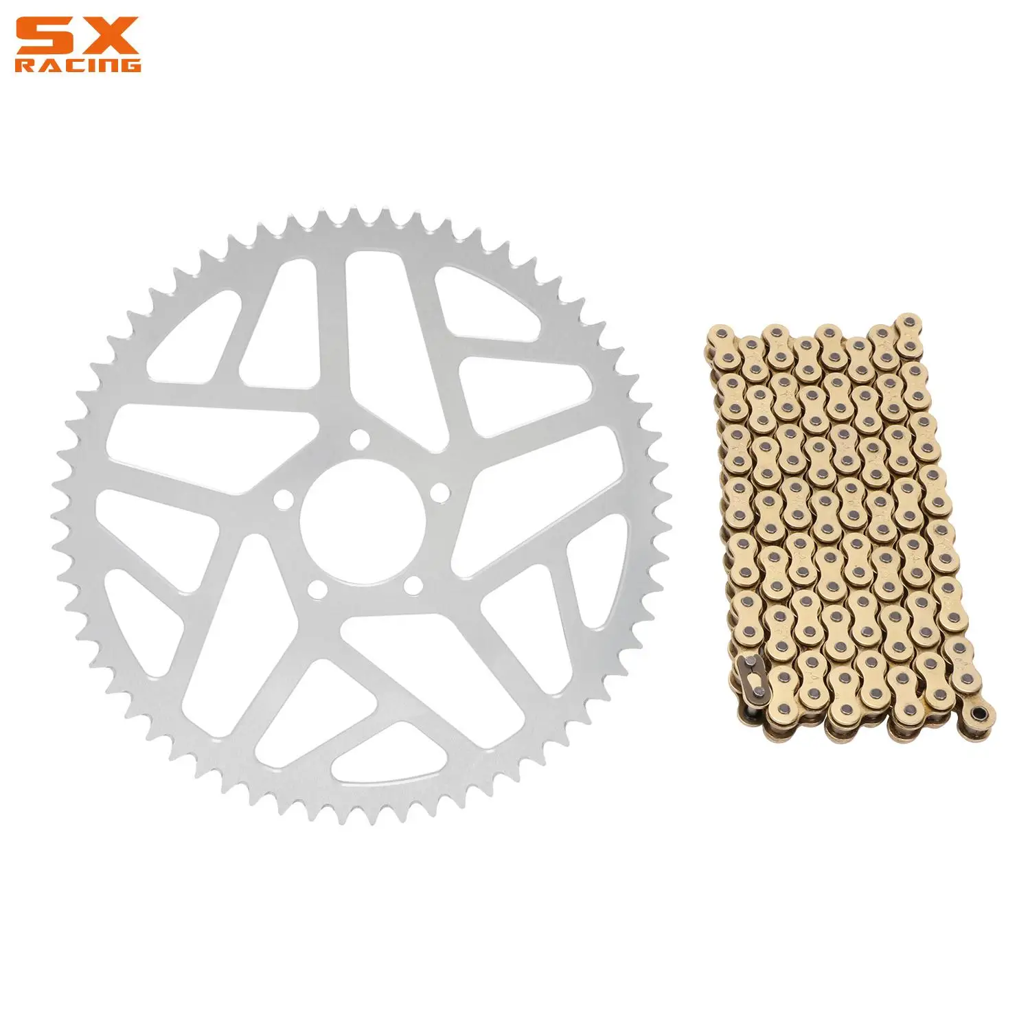 Electric Off-Road Motorcycle 7075 Aluminum 58T 62T Sprocket 106L 112L 120L Chain Set Kits For Sur-Ron Light Bee S X For Segway