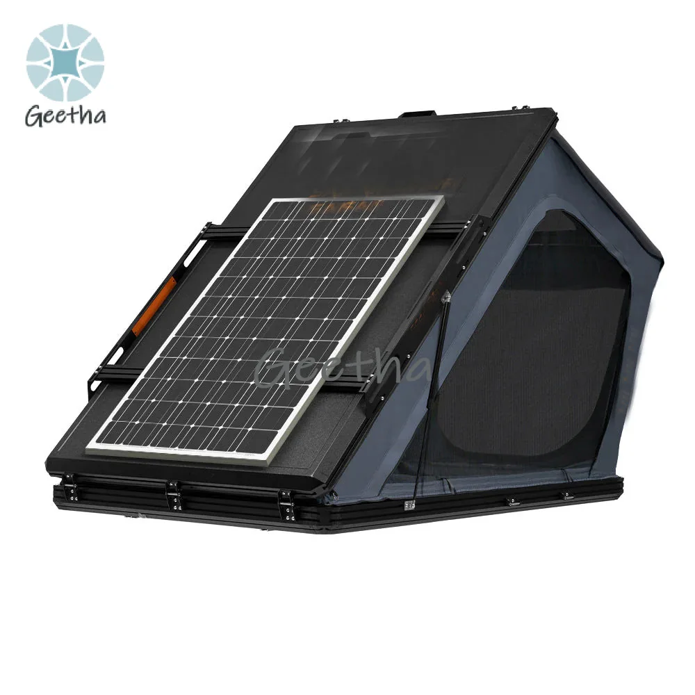

2024 New Product 4x4 Folding Hard Shell Roof Top Tent Aluminum Rooftop Tent Aluminum Roof Top Tent with Rack