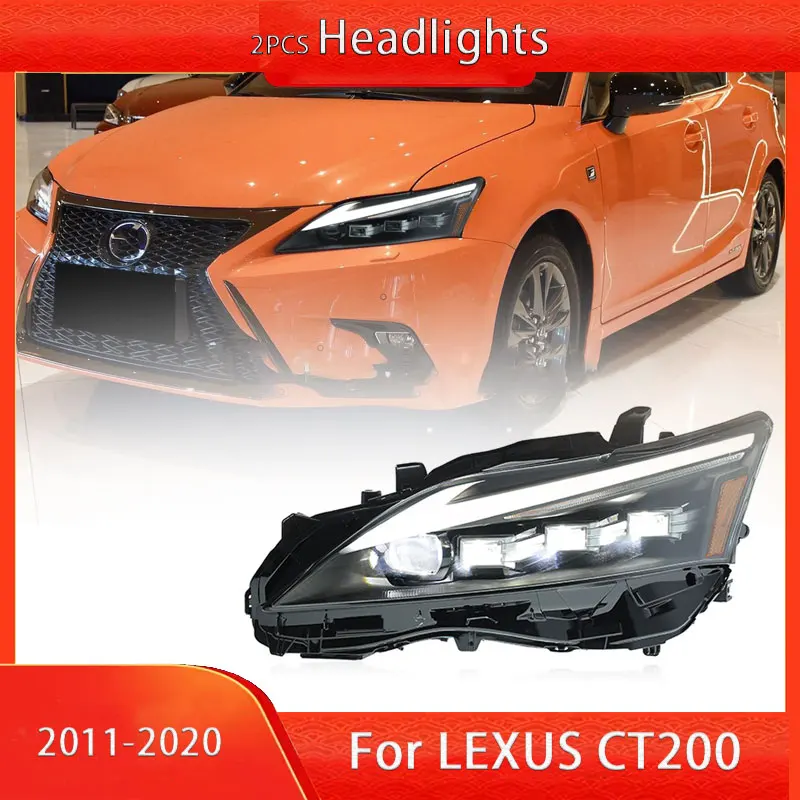 Car Accessories for Lexus CT200 Head Light 20111-2020 CT Headlights DRL Turn Signal High Beam Projector Lens