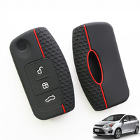 Silicone Car Remote Key Cover Case Protection For Ford Fiesta Focus 2 Ecosport Kuga Escape Falcon B-Max C-Max Eco Sport Galaxy