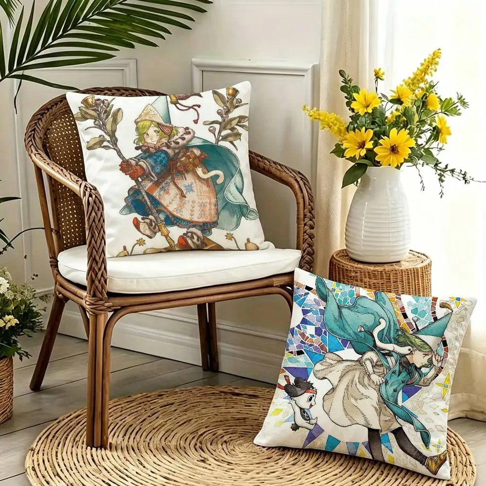 

Coco witch hat atelier Pillow Case for Sofa Living Room Home office Decor Protective Cover