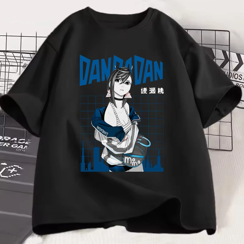 

Japanese Manga Cool Ayase Momo Pattern Unisex T-shirts Loose Casual Hip-hop Men Woman Tee Street Fashion Harajuku Clothing Shirt