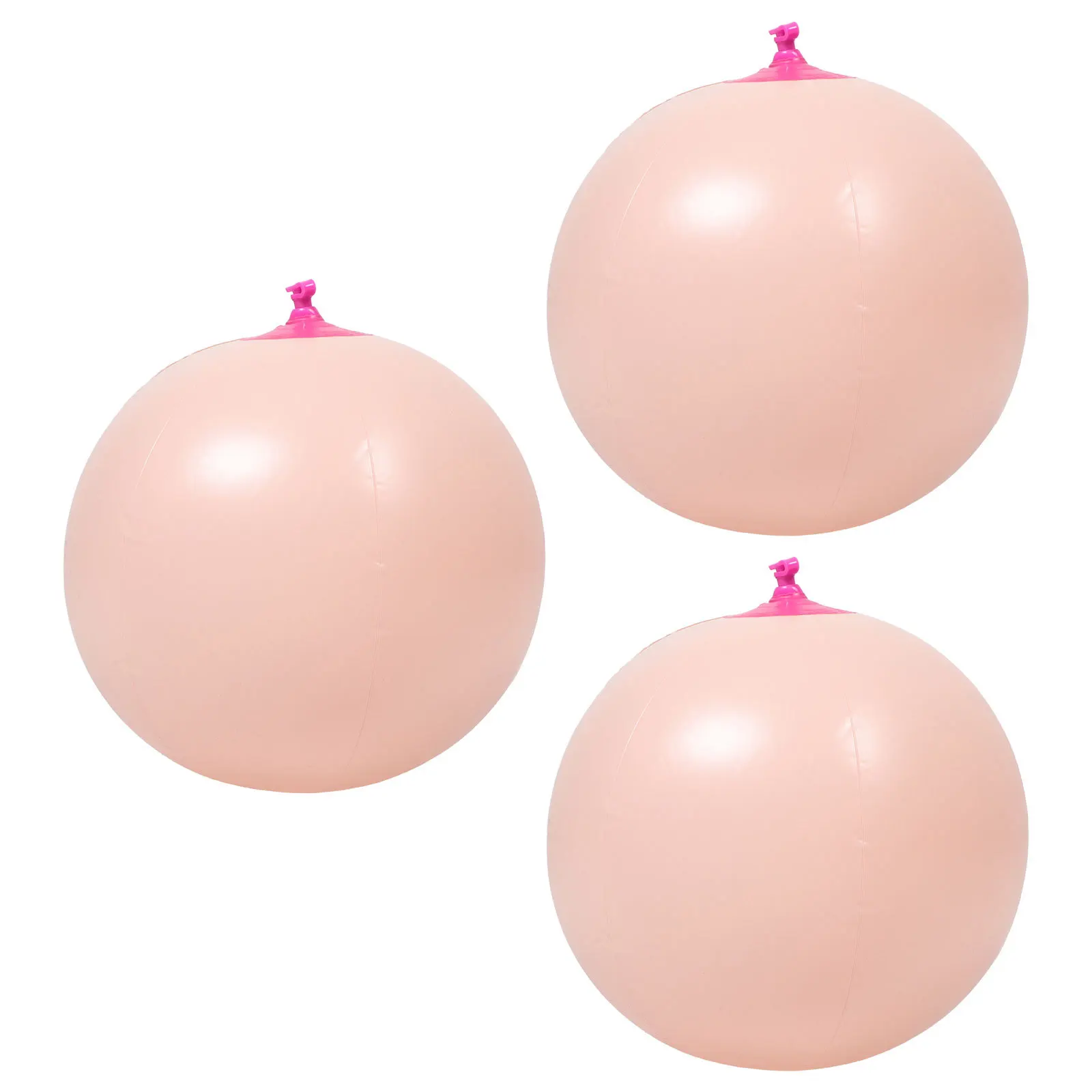 3 قطعة كرات الشاطئ القابلة للنفخ سطح أملس بولي كلوريد الفينيل الصيف بركة تفجير كرات في الهواء الطلق حفلة الشاطئ متعة نفخ اللعب لحمام السباحة #6