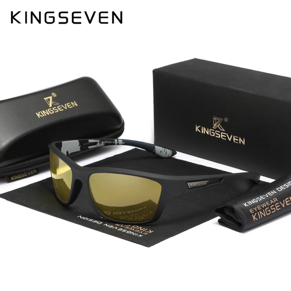 

KINGSEVEN уличные велосипедные солнцезащитные очки мужские поляризационные UV400 защитные очки для верховой езды и рыбалки женские повседневные спортивные мужские очки