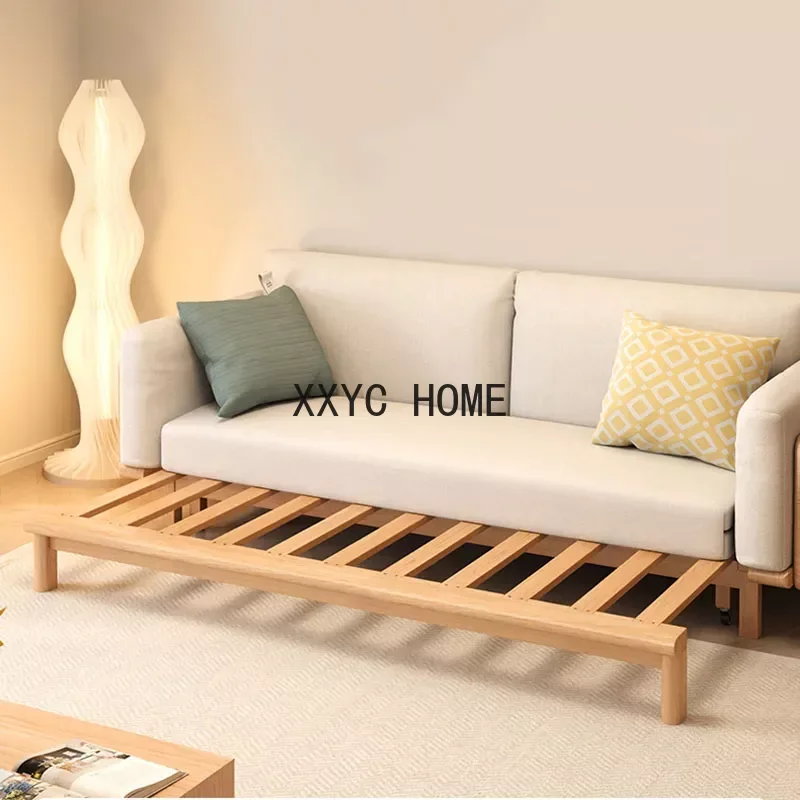 

Italian Style Sofa Soft Comfortable White Wooden Back Rest Leg Folding Shape Soft Living Room Bedroom Furniture