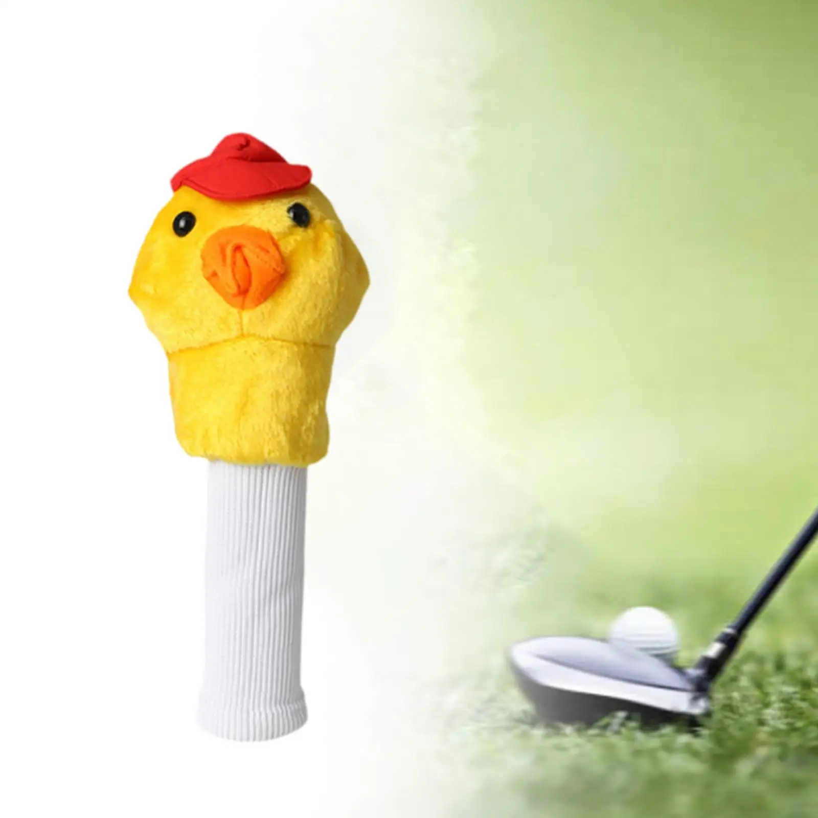 Little Duck Golf Wood Headcover Sleeve Scratch Resistant Golf Club Protector Plush Golf Club Head Cover for Parks Beginner