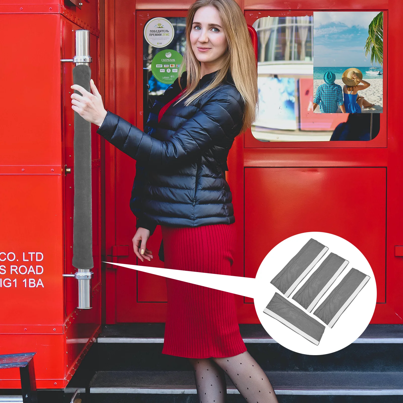 

4Pcs Refrigerator Handle Cover Simple Design Kitchen Handle Covers for Fridge Oven Microwave Dishwasher Home Knob Covers Decor