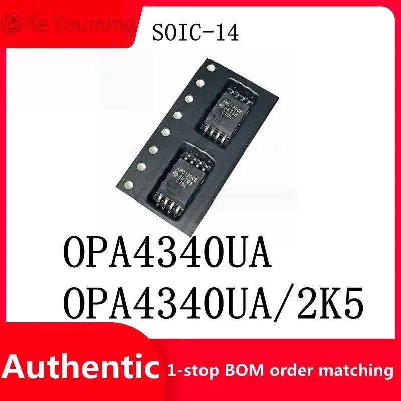 Precision Amplifier Electronic Components, OPA4340UA, OPA4340UA, 2K5, SOIC-14, Integrated Circuit, IC