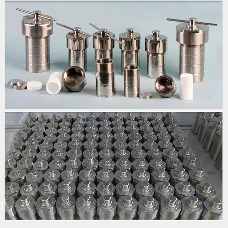 Reactor de Síntesis Hidrotermal de 150 ml, Equipo de Laboratorio Pequeño de Acero Inoxidable, Autoclave con Revestimiento de PTFE