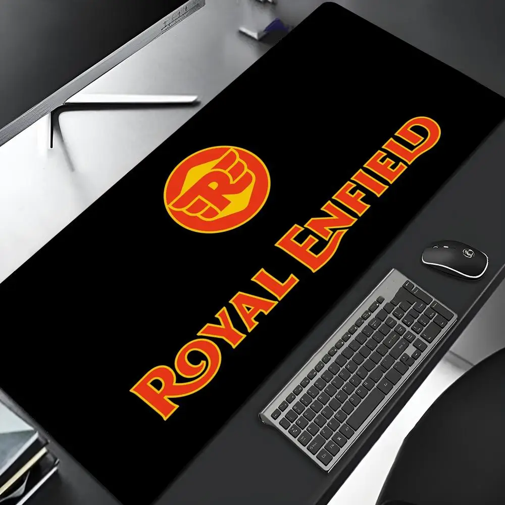 لوحة ماوس RoyalS E-Enfields بحافة قفل للألعاب، لوحة مفاتيح كبيرة لألعاب الكمبيوتر، لوحة ماوس فنية مطاطية كبيرة للكمبيوتر المحمول
