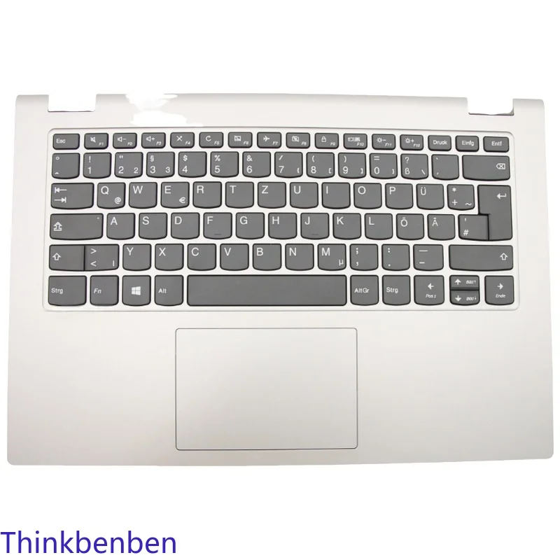 

DE German Keyboard Grey PL Upper Case Palmrest Shell Cover For Lenovo Ideapad Flex C340 14 IWL IML API 5CB0S17558