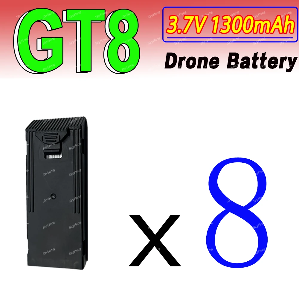 Original GT8 Battery 3.7V 1300MAh Battery For GT8 Screen Drone 4K Professional RC Quadcopter Replacement GT8 Accessory Parts image 3