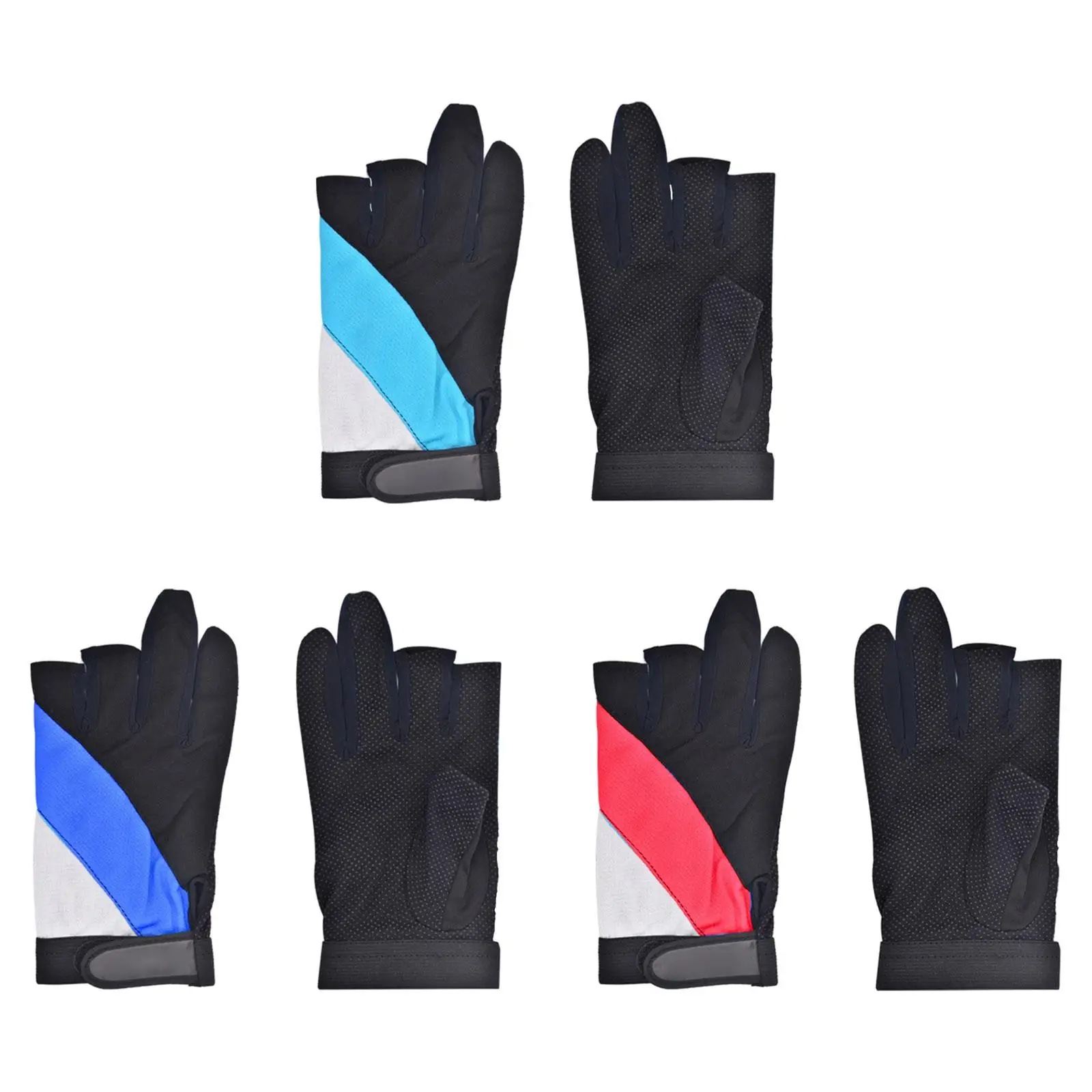 3 Finger Cycling Gloves 3 Fingerless Mittens Finger Protectors for Picnic