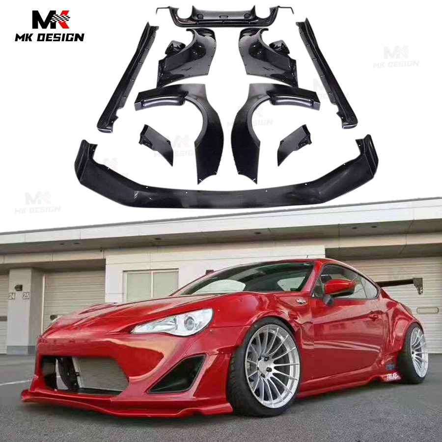 FRP RB Style Body Kits for Toyota GT86 ZN6 ZD6 BRZ 2013-2019 Front Lip Fenders Side Skirts Rear Diffuser Car Styling