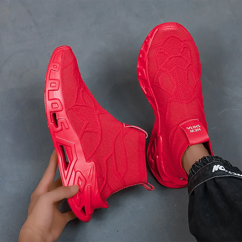 YRZL Mens Shoes Comfortable Running Shoes for Men Non Slip Walking Shoes Height Increase Lightweight High Top Sneakers Man